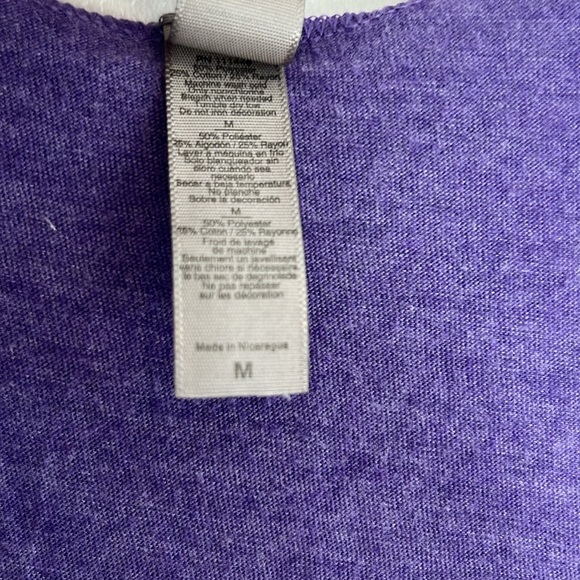 Next Level Apparel Heather Purple Graphic Racerback Tank Top - Picture 7 of 7